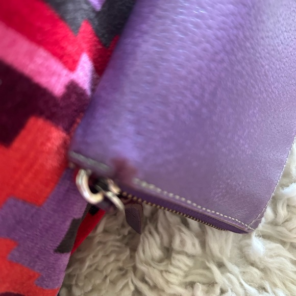 Kate Spade Purple Leather Zip around Wallet! - Picture 6 of 7